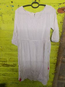 White Frock Type Kurti