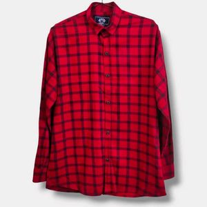 FREE GUYS RED CHECK SLIMFIT SHIRT