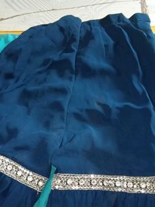 Elegant Blue Embellished Kurta