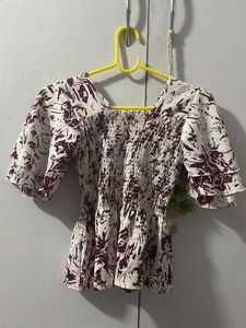 Floral Smocked Top