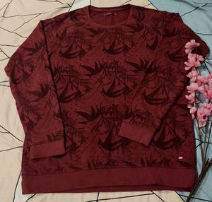 Patterned Sweater hudi...