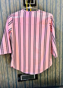 Pink Stripped Top