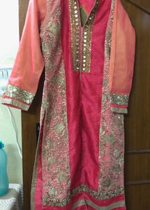 Long Kurta With Lon Skirt