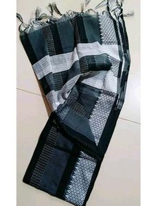 Black & White Patterned Scarf