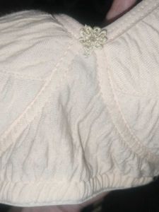 Vintage White Bra - size 34 A