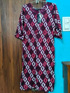 Bohemian Print Button-Down Dress