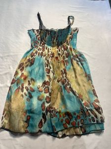Colorful Animal Print Sun Dress