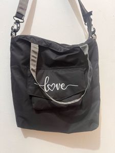 Black "Love" Crossbody Bag