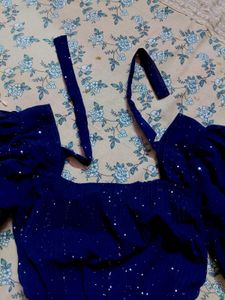 Navy Sparkle Mini Dress
