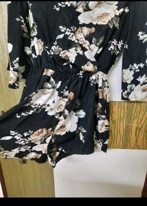 Floral Print Wrap Dress