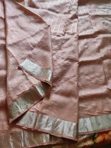 Baby Pink kanchipuram silk Saree
