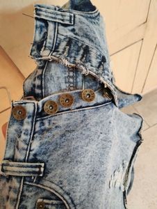 Distressed Denim Shorts