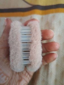 Pink Fluffy Heart Hair Tie