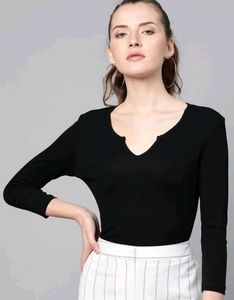Chic Black Cutout Sweetheart Neck Top