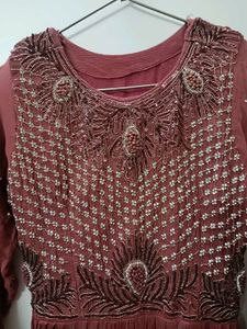 Embroidered Anarkali Dress