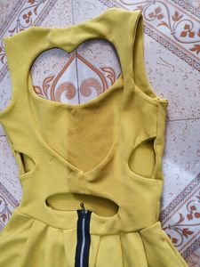 Yellow Cute Heart Shape Dress💛
