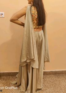 Crop Top Plazzo Lehenga