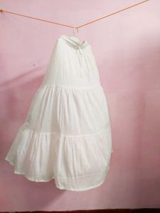 White Long Skirt 🧡