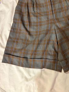 Bershka High-Waisted Shorts With Ruffle On Waist