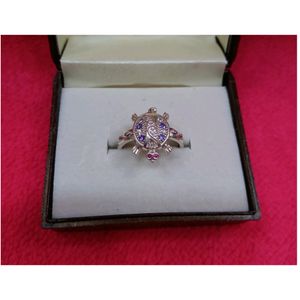 Pure silver Turtle Ring
