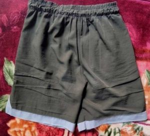 Olive Green Athletic Shorts