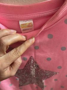 Cute Pink Star Sweatshirt