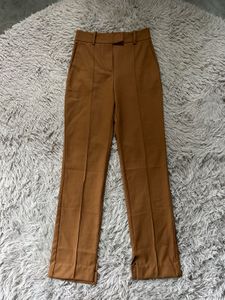 Brown Straight Leg Pants