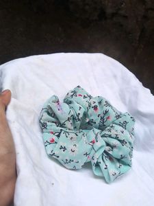 Floral Print Scrunchie