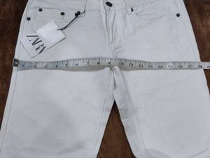 Zara White Flare Jeans