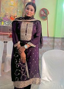 Elegant Purple Kurta Set