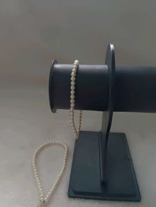 Real Pearl With Pure Silver Bracelet