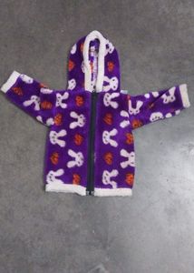 Cute Purple Bunny Kids' Hoodie