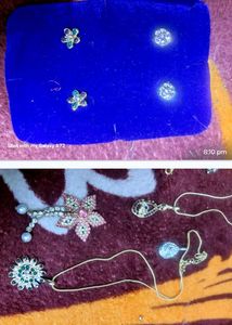 Different Necklace and earrings set