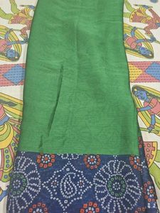 Synthetic Chiffon Saree With Blouse Full Length