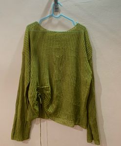Loose Knitted Top With Holes !!