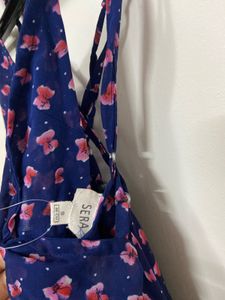 Floral Handkerchief Hem Dress - SERA (Size S)