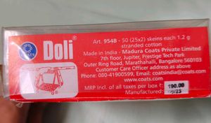 Doli Stranded Embroidery Thread Lot