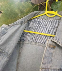 Faded Design Light Blue Denim Jacket