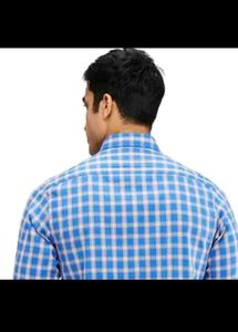 Hutch Blue Checkered half Shirt