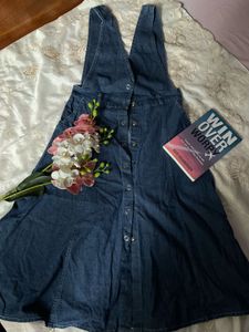 Denim Dungaree Dress