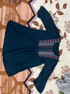 A Blue Ethnic Wear Top &amp; Tunics
