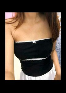 Black Cute Tube Top