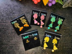 4 Colorful Fashion Earrings