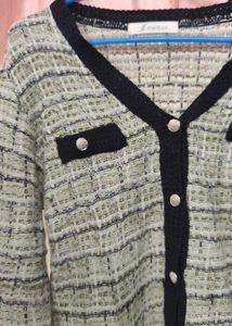 Elegant Tweed Cardigan