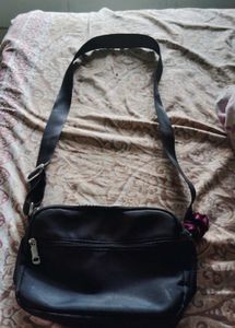 Black Quilted Belt Bag