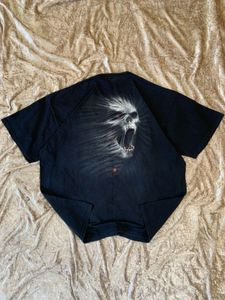Skull  spiral vintage y2k tshirt