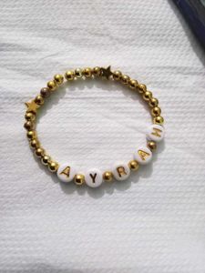 Custom Name Mom Baby Bracelets (Pair)