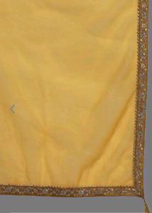 Embroidered Mustard Silk Blend Kurta Set