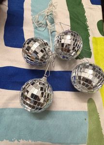 Disco Christmas Ball Ornaments (Set of 4)