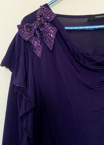 Madame Party Top With Bow